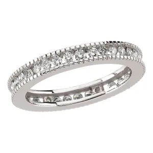 Platinum 3/4 CTW Diamond Eternity Band Size 7