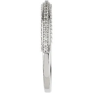 Platinum 3/8 CTW Diamond Band, Size 7