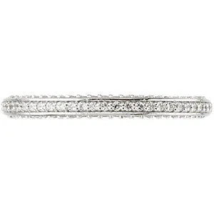 Platinum 3/8 CTW Diamond Band, Size 7