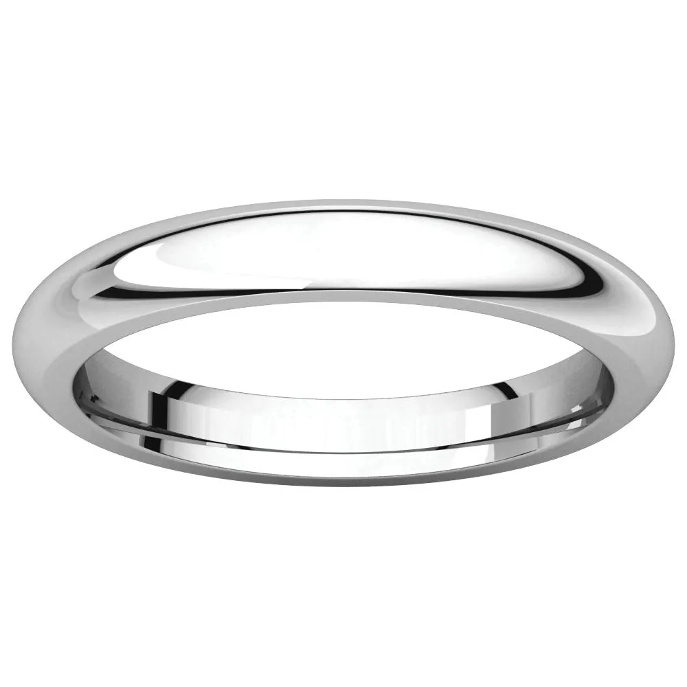 Platinum 3mm Comfort Fit Band, Size 7