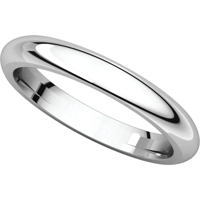 Platinum 3mm Comfort Fit Band, Size 7