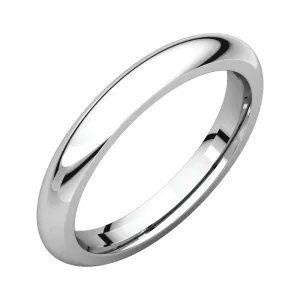 Platinum 3mm Comfort Fit Band, Size 9