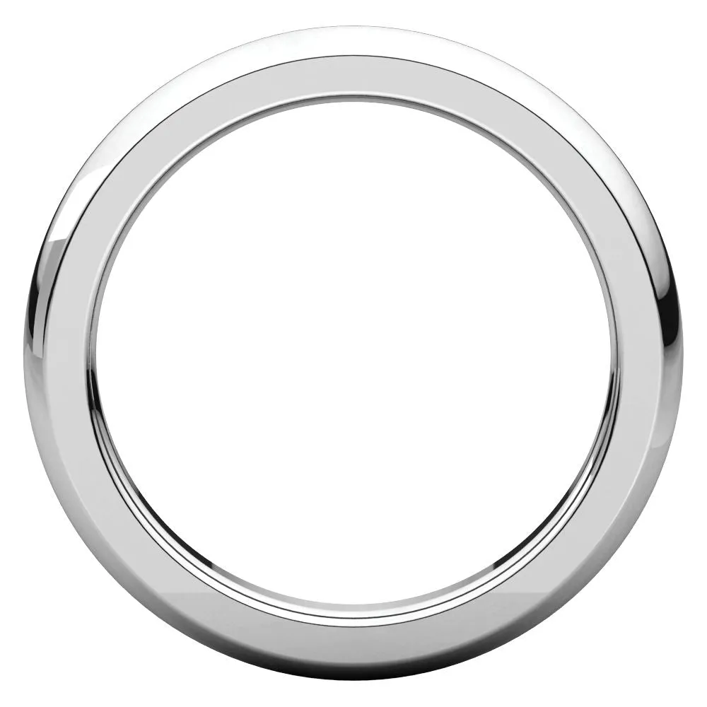 Platinum 3mm Heavy Comfort Fit Band, Size 5