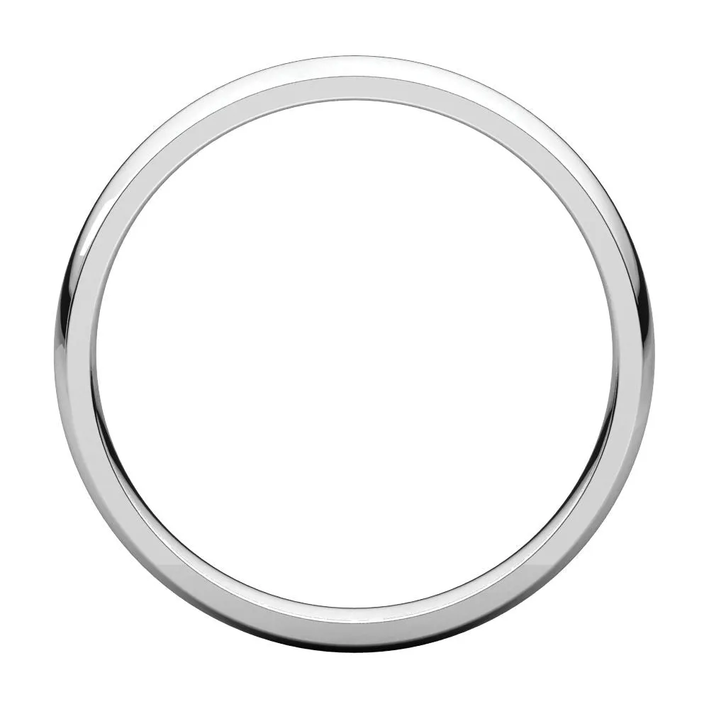 Platinum 3mm Light Comfort Fit Band, Size 7