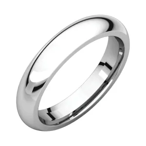 Platinum 4mm Comfort Fit Band, Size 9.5