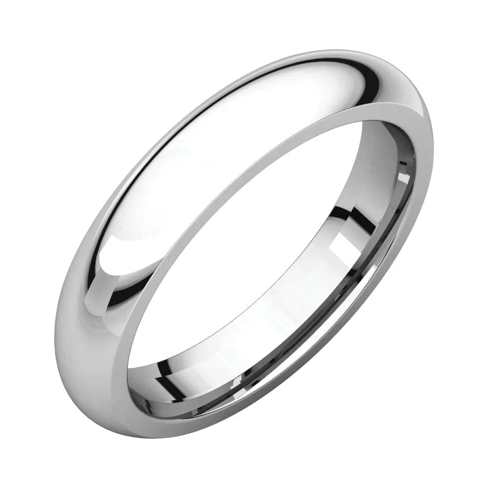 Platinum 4mm Comfort Fit Band, Size 9.5