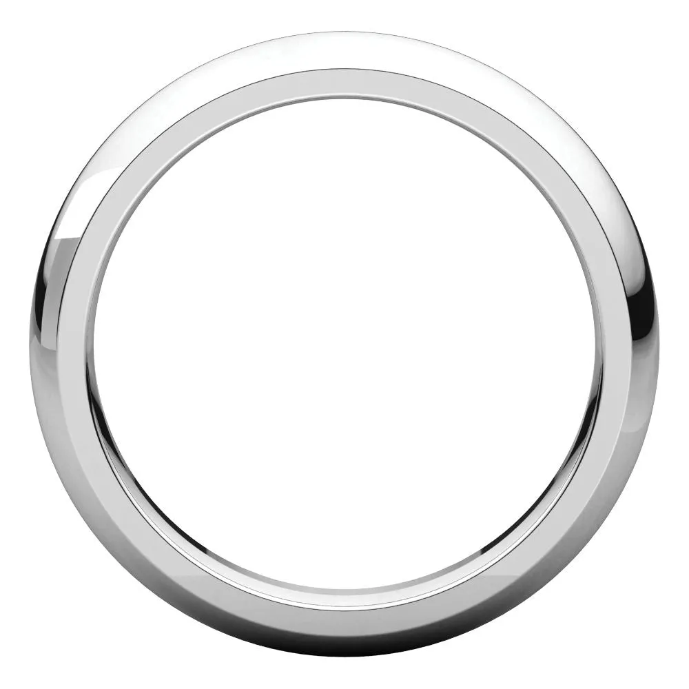 Platinum 4mm Comfort Fit Band, Size 9.5