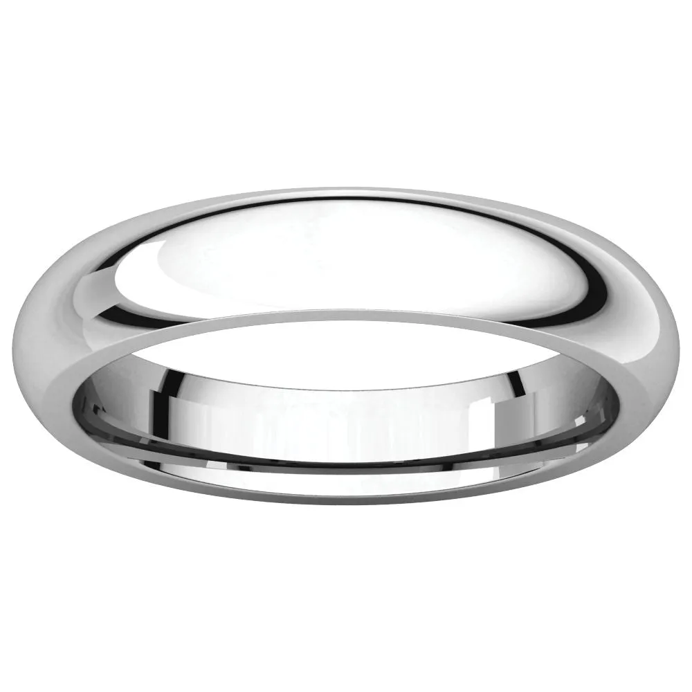 Platinum 4mm Comfort Fit Band, Size 9.5