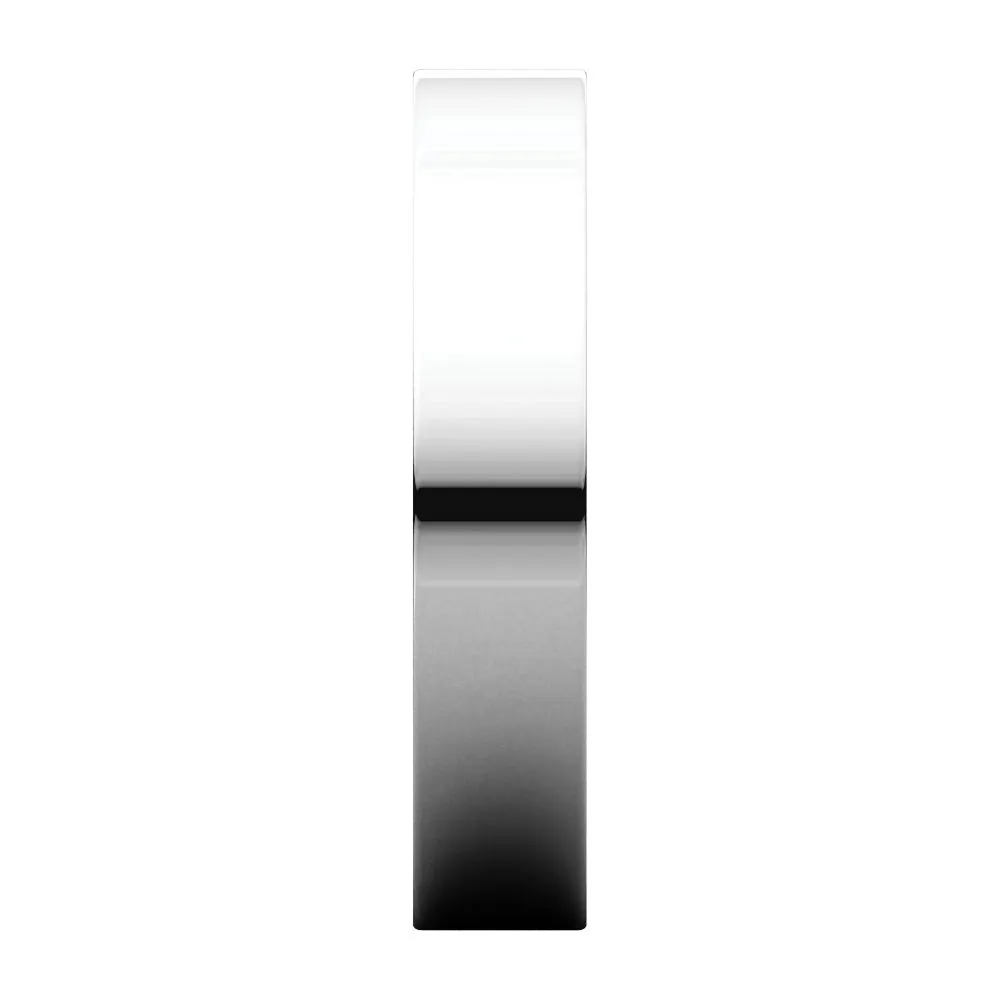 Platinum 4mm Flat Band, Size 9