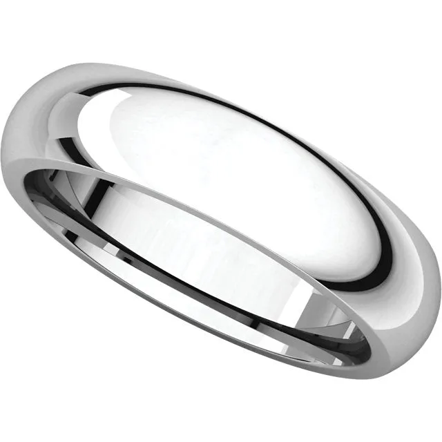 Platinum 5mm Comfort Fit Band, Size 9.5