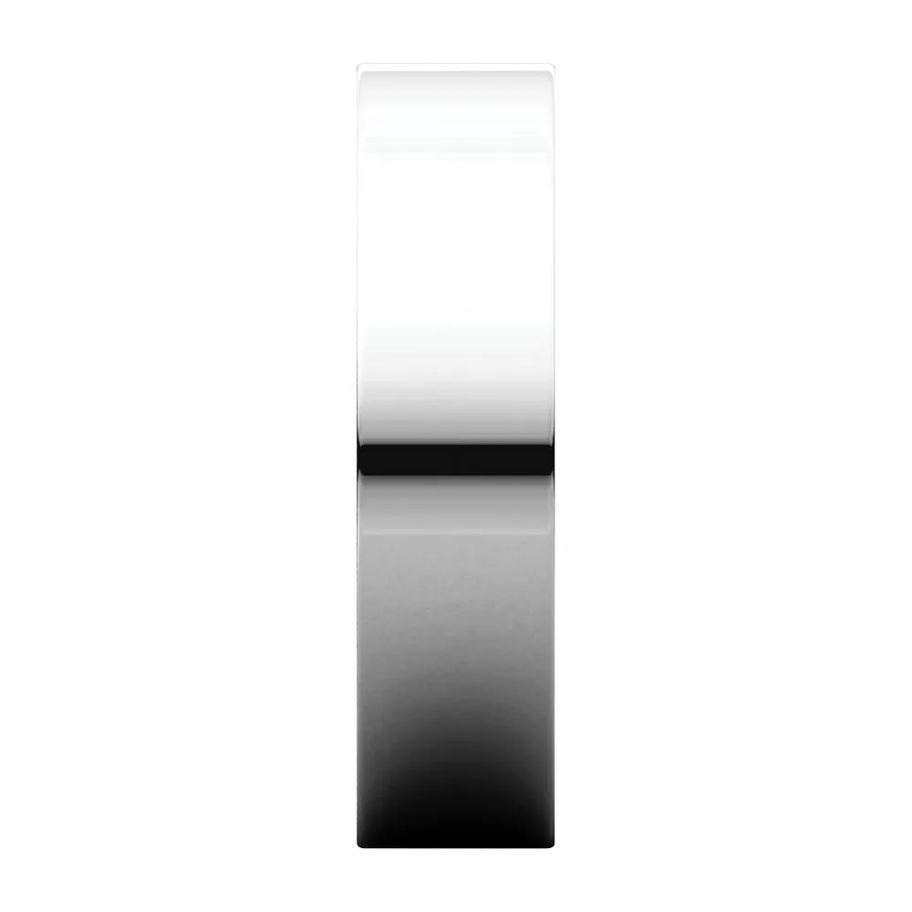 Platinum 5mm Flat Band, Size 5