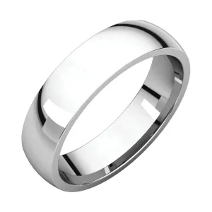 Platinum 5mm Light Comfort Fit Band, Size 8.5