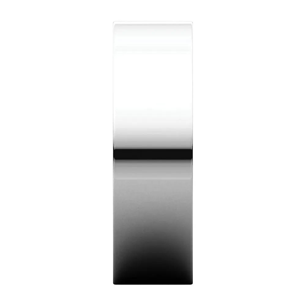 Platinum 6mm Flat Band, Size 12