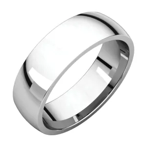 Platinum 6mm Light Comfort Fit Band, Size 10