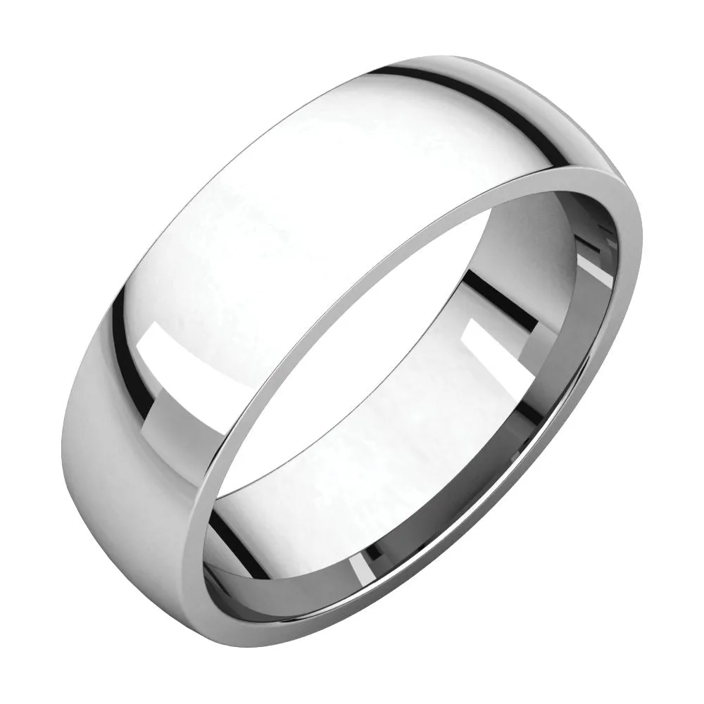Platinum 6mm Light Comfort Fit Band, Size 10