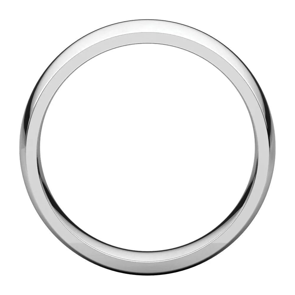 Platinum 6mm Light Comfort Fit Band, Size 10