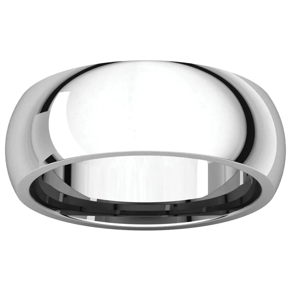 Platinum 7mm Comfort Fit Band, Size 9