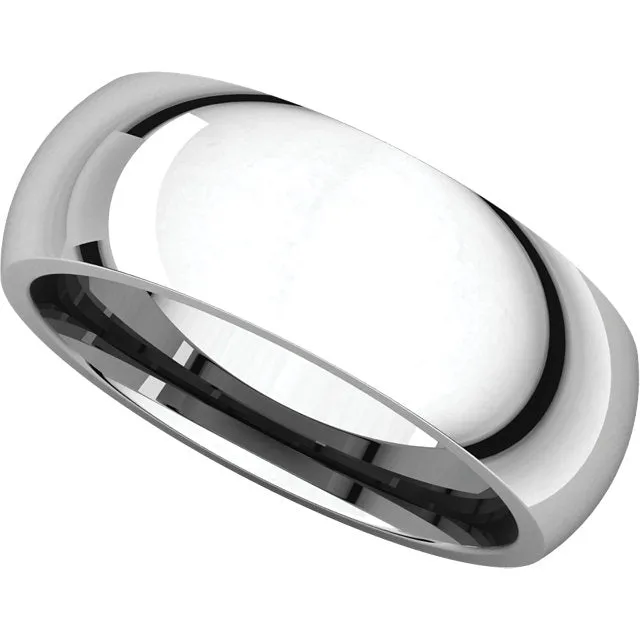 Platinum 7mm Comfort Fit Band, Size 9