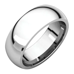 Platinum 7mm Comfort Fit Band, Size 9
