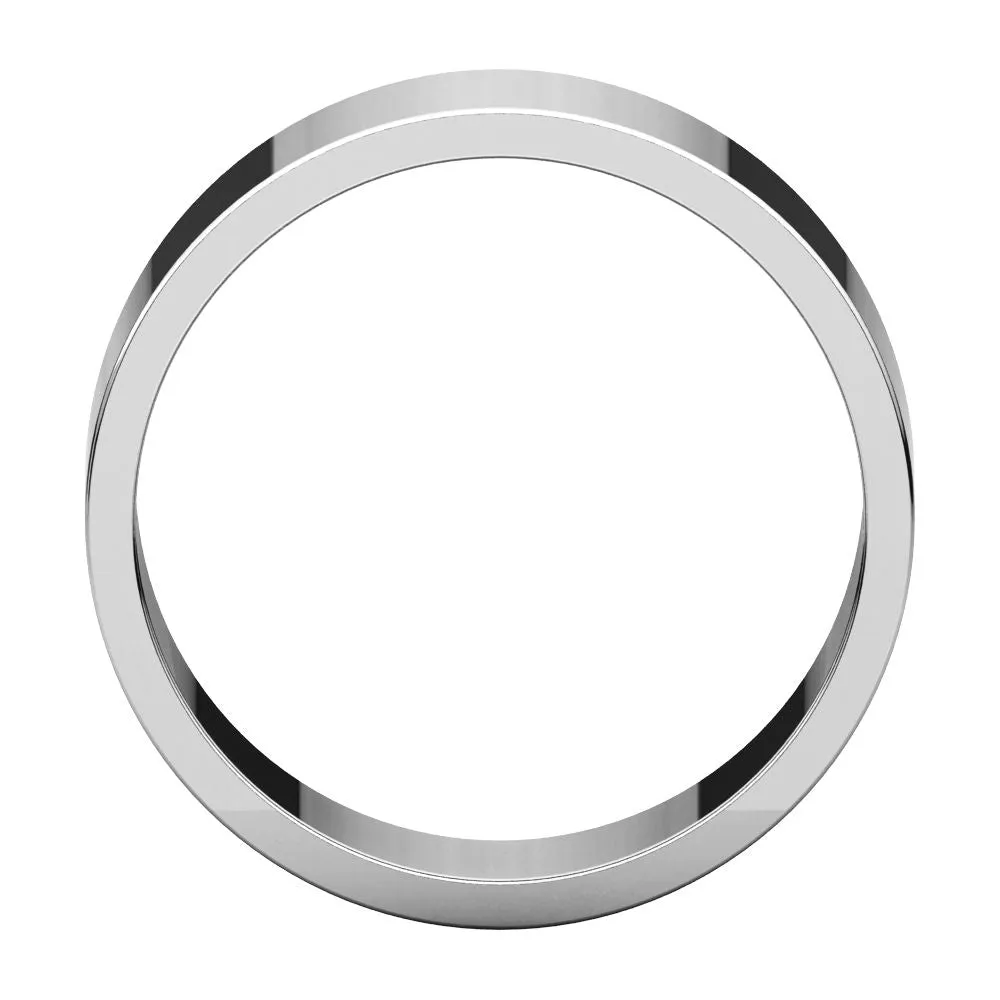 Platinum 7mm Flat Band, Size 6.5
