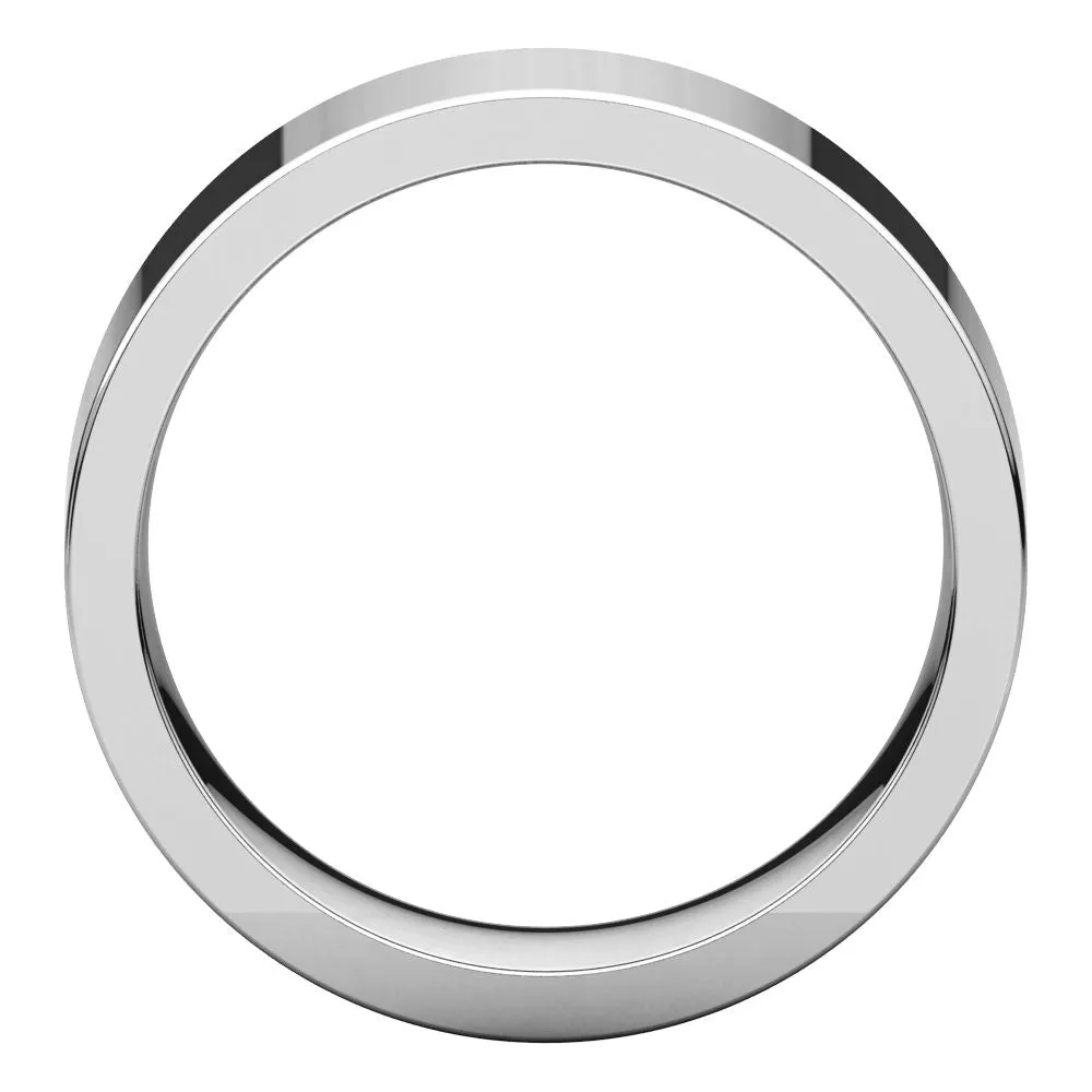 Platinum 7mm Flat Comfort Fit Band, Size 11