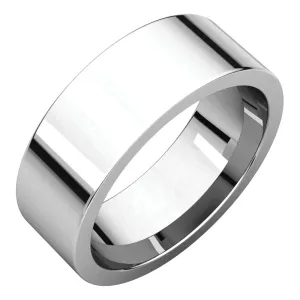 Platinum 7mm Flat Comfort Fit Band, Size 11
