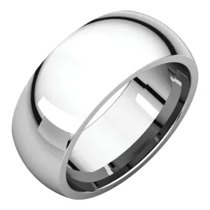 Platinum 8mm Comfort Fit Band, Size 7