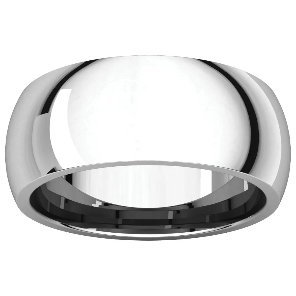 Platinum 8mm Comfort Fit Band, Size 7