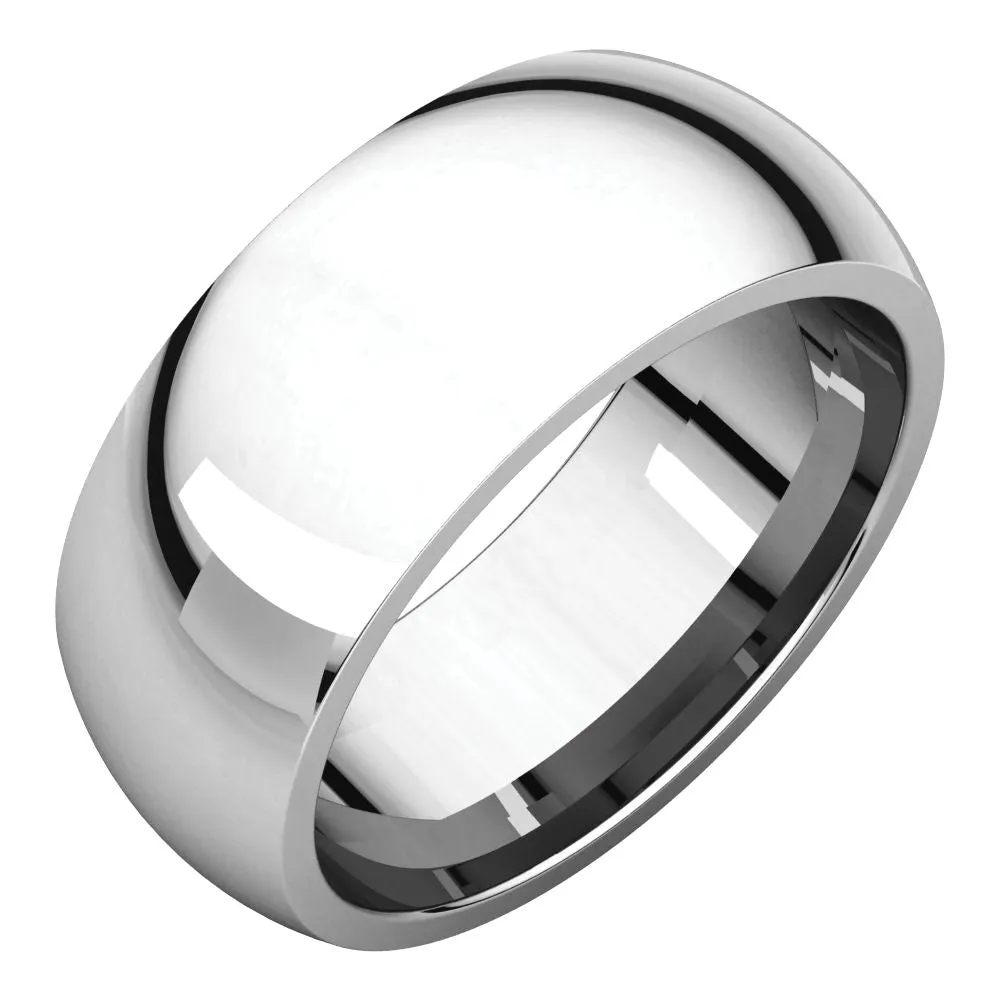Platinum 8mm Comfort Fit Band, Size 7