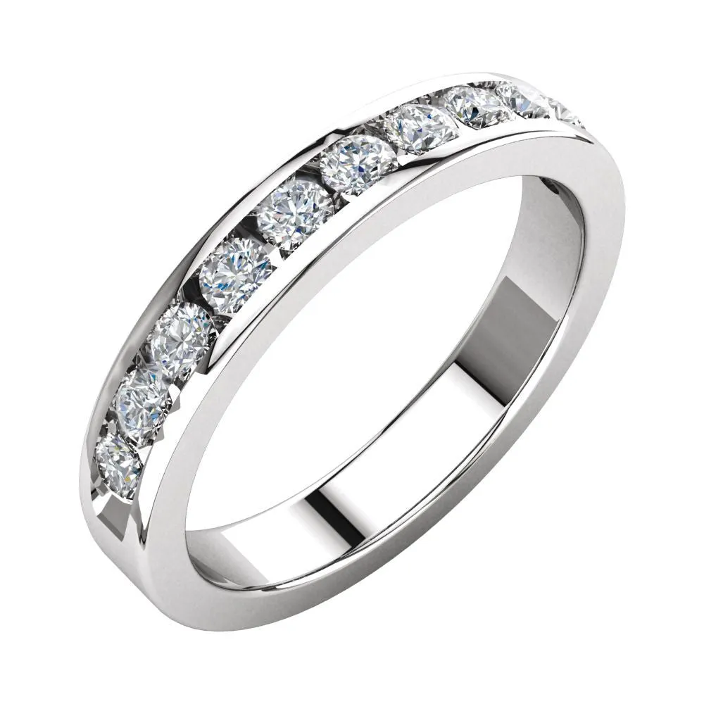 Platinum Anniversary Band, Size 6