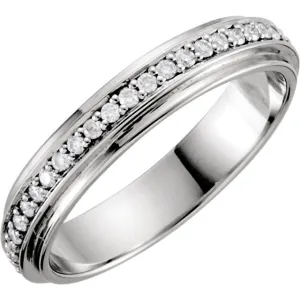 Platinum Eternity 1/3 CTW Diamond Duo Band Size 7