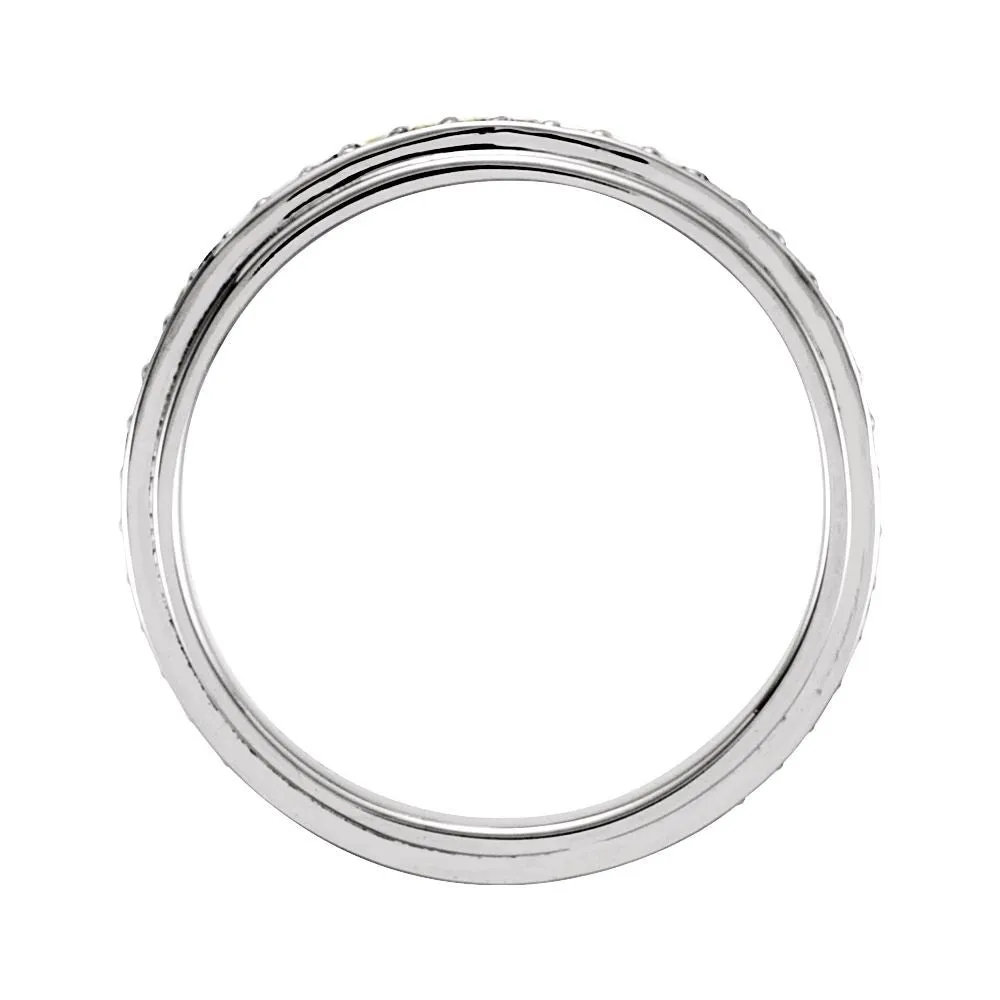Platinum Eternity 1/3 CTW Diamond Duo Band Size 7