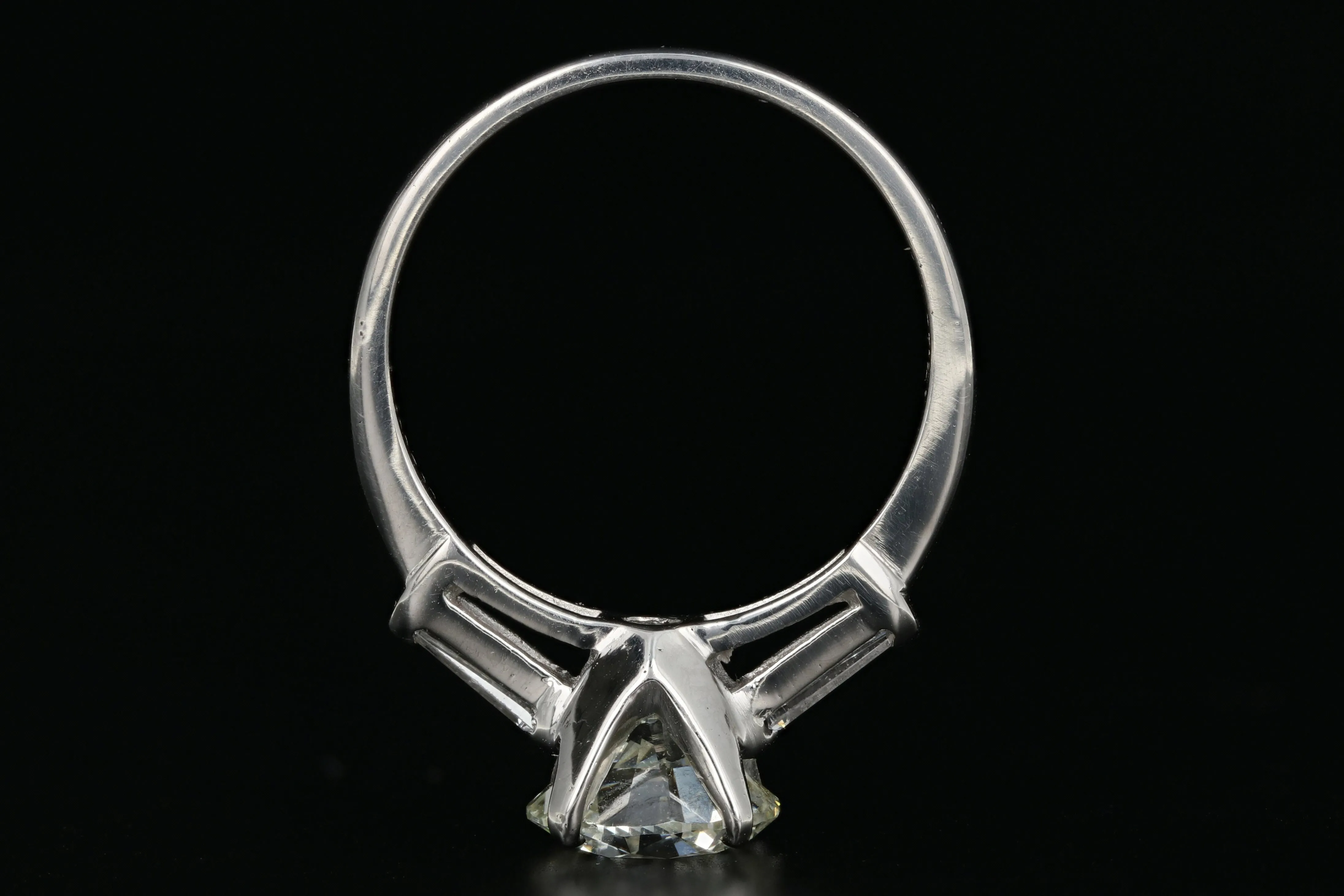 Platinum GIA Cetified 2.01 Carat Round Diamond Engagement Ring
