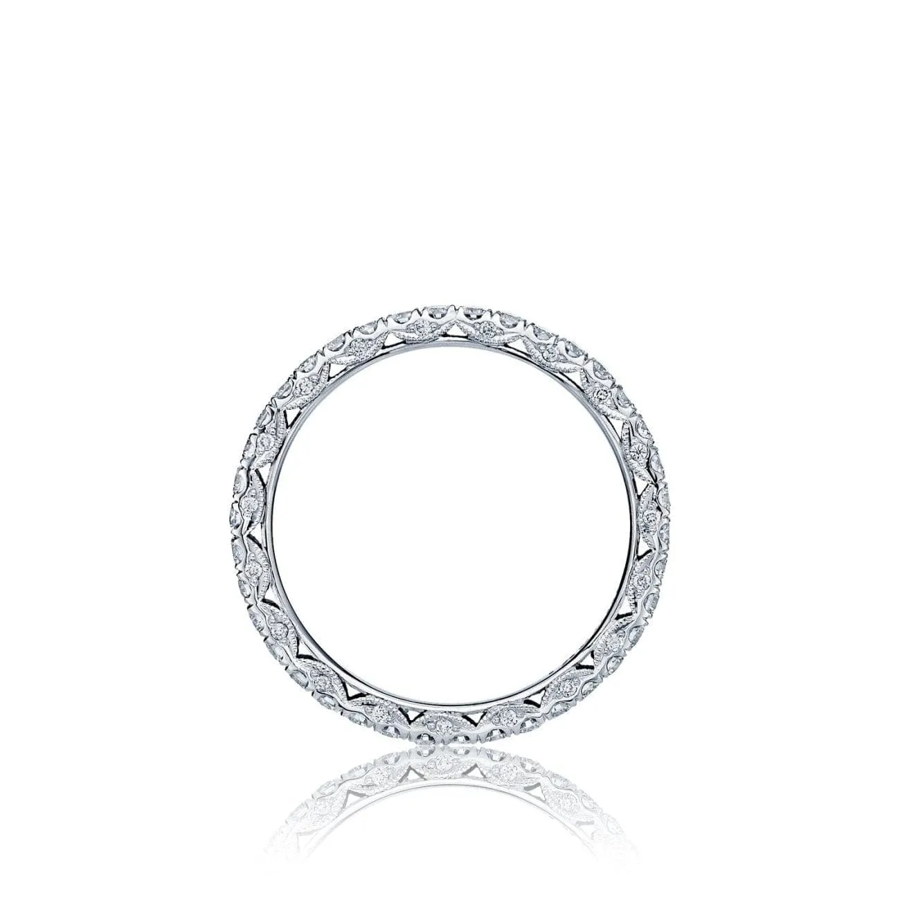 Platinum Petite Crescent band