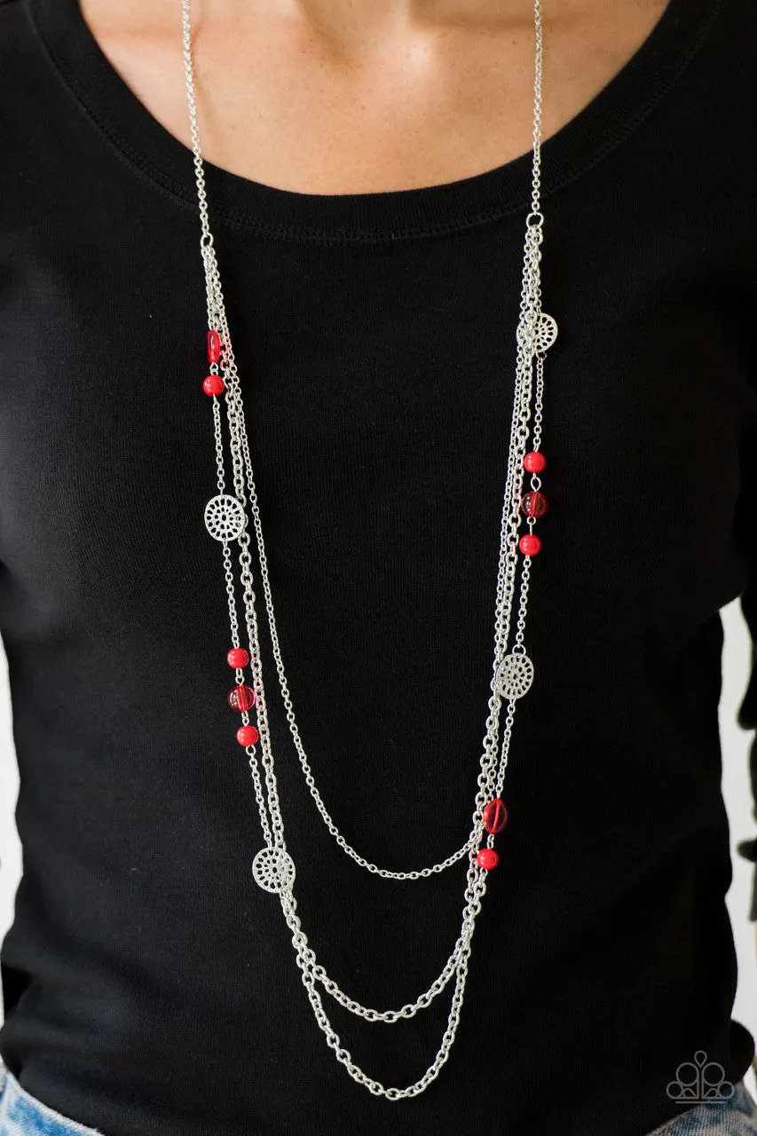 Pretty Pop-tastic! Red Paparazzi Necklace