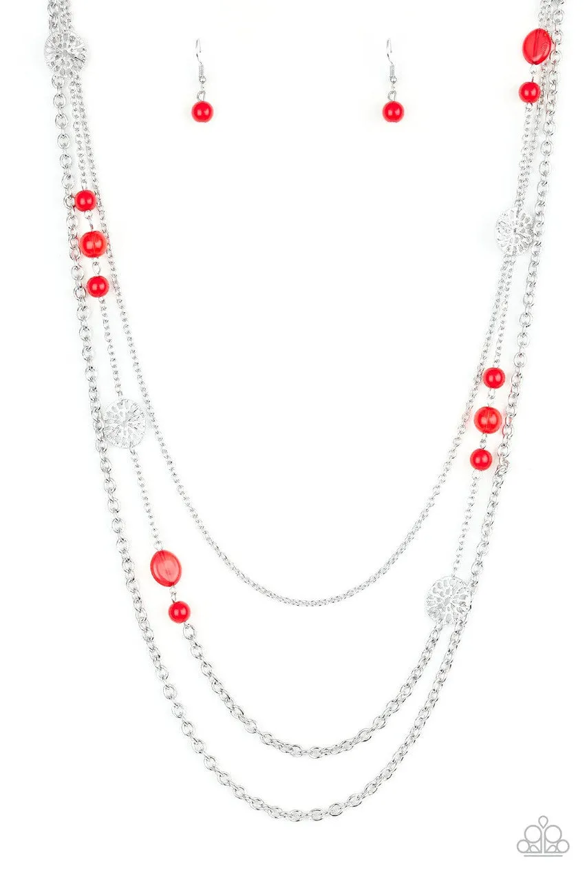 Pretty Pop-tastic! Red Paparazzi Necklace