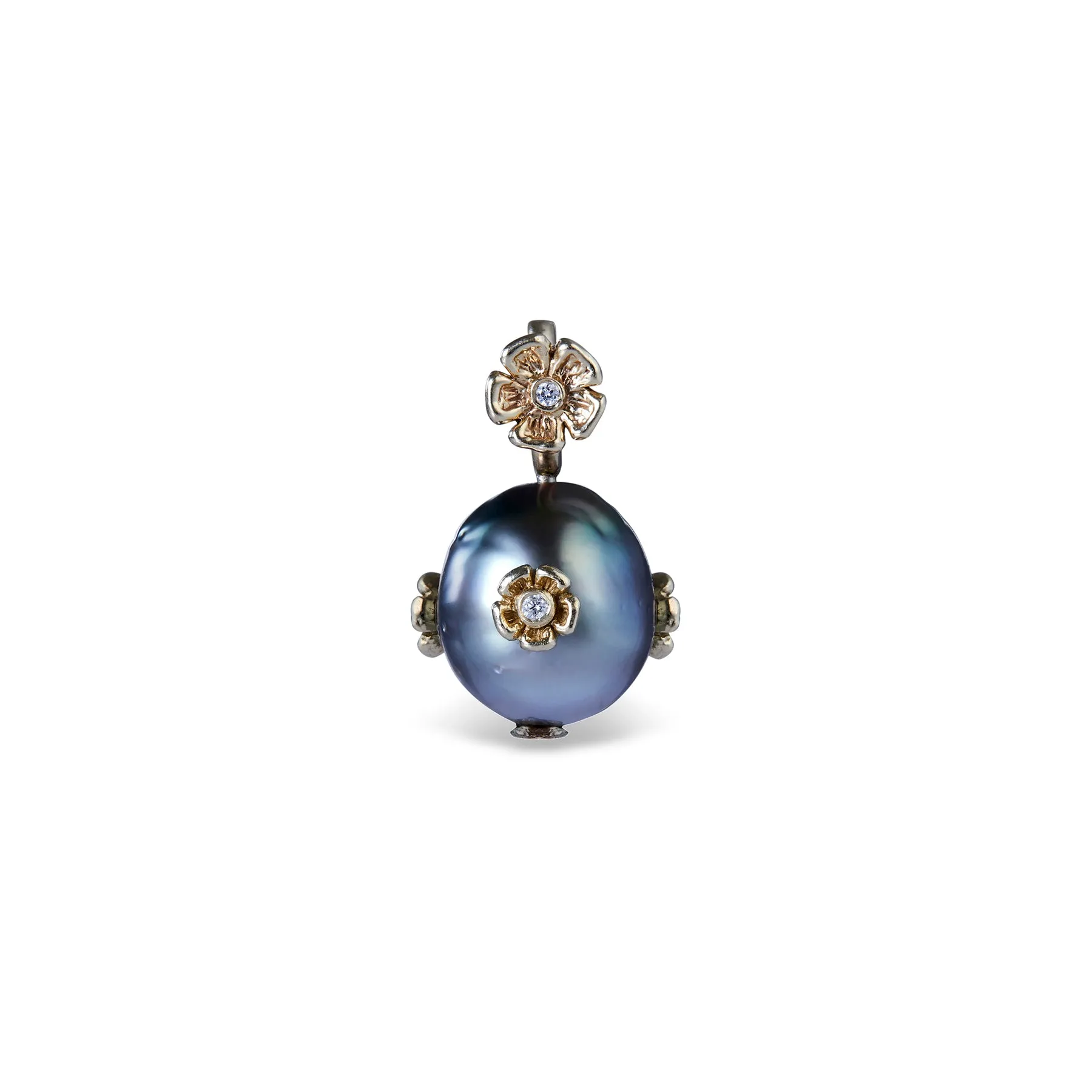 PRIMROSE MARIS TAHITIAN SEMI BAROQUE PEARL PENDANT ONE-OF-A-KIND