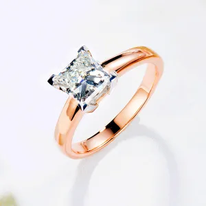Princess Cut GIA Diamond Engagement Ring