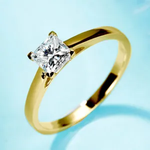 Princess Cut GIA Diamond Engagement Ring