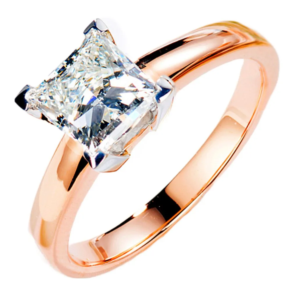 Princess Cut GIA Diamond Engagement Ring