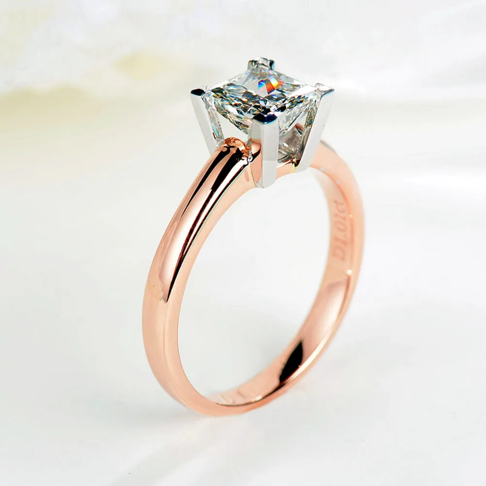 Princess Cut GIA Diamond Engagement Ring