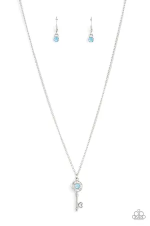 Prized Key Player Blue Paparazzi Necklace