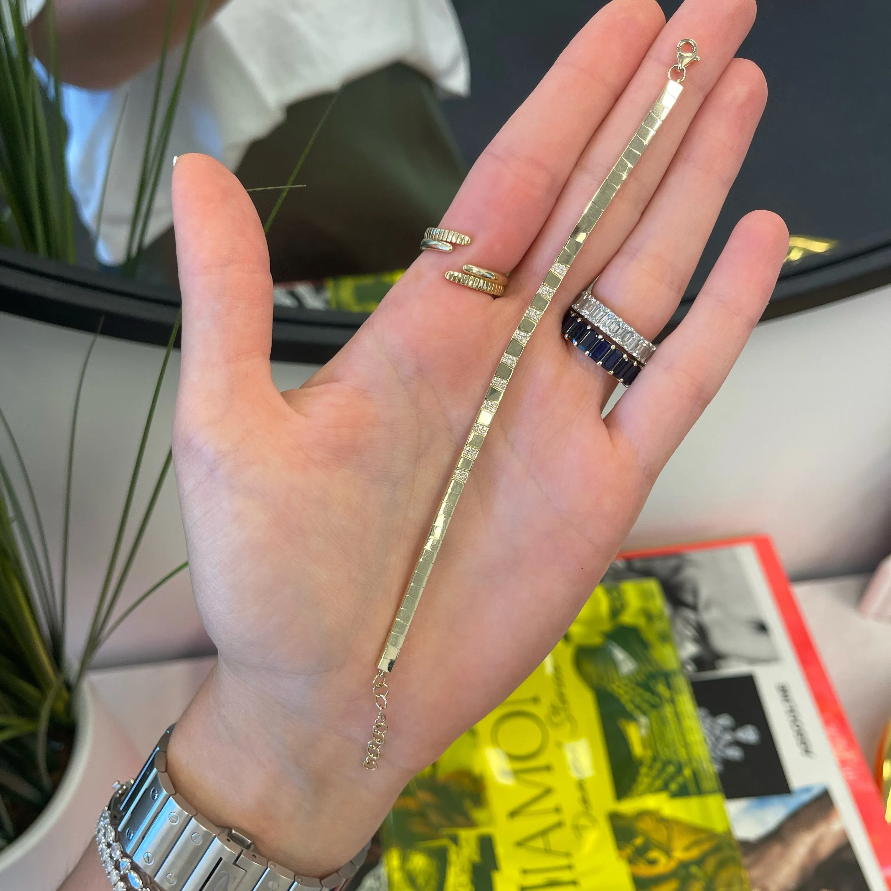 Pyramid Solid Bracelet
