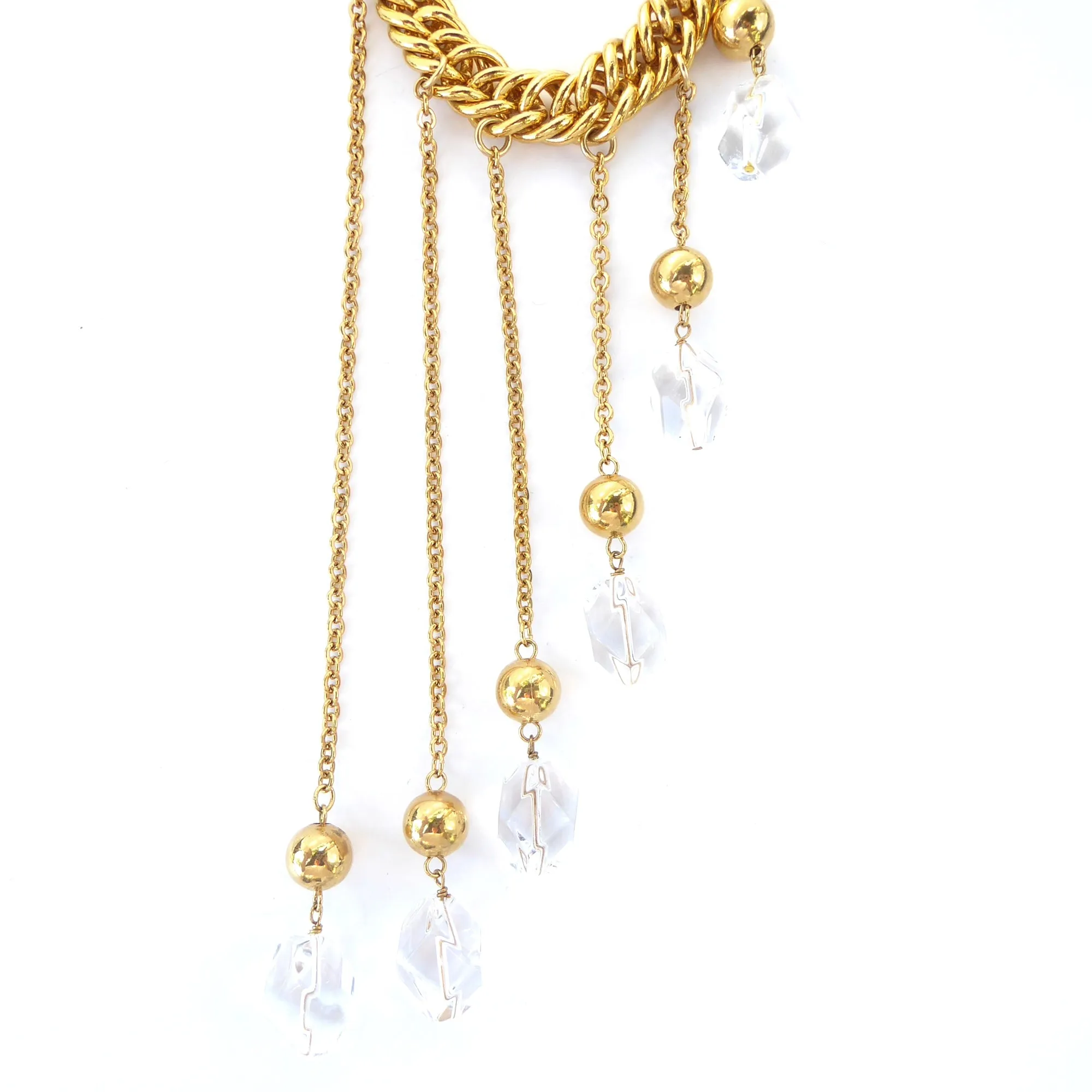 Quartz nugget fringe bracelet