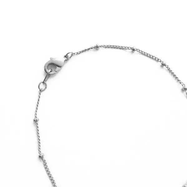 Quinci Beaded Chain Bracelet - Adjustable, 24k Gold, Rose Gold, Rhodium Plated