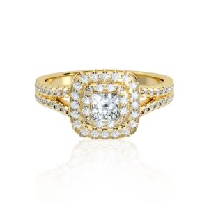 "Princess" Halo Engagement Ring (1Ct. Tw.)