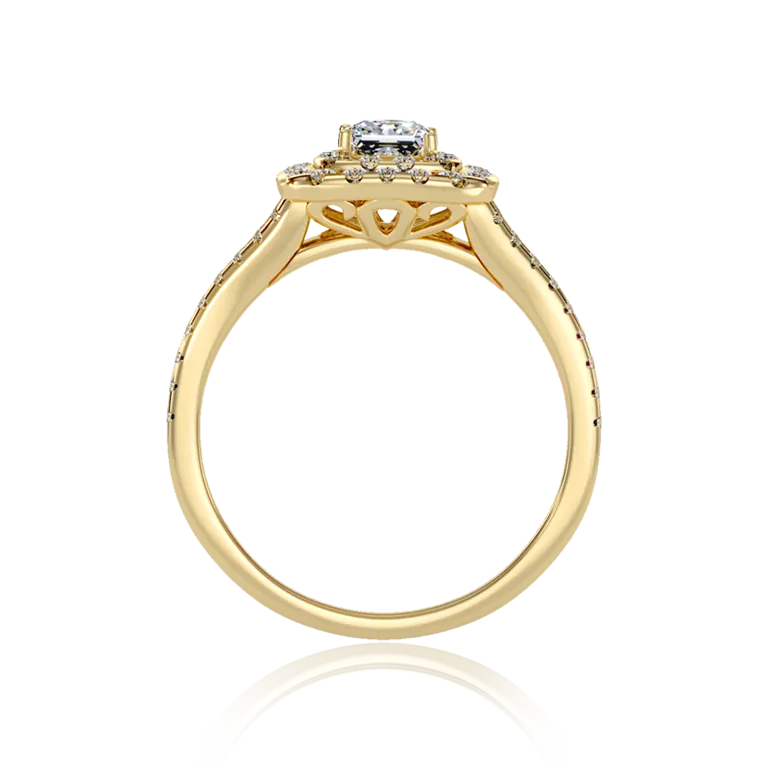 "Princess" Halo Engagement Ring (1Ct. Tw.)