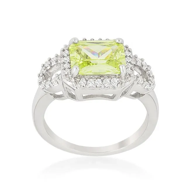 Radiant Cut Halo Ring