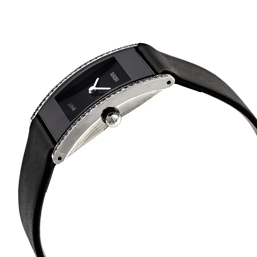 Rado Integral Jubile Quartz Black Dial Ladies Watch R20759155