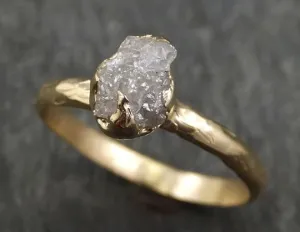 raw diamond engagement ring rough uncut diamond solitaire recycled 14k gold conflict free diamond wedding promise byangeline 0429 Alternative Engagement